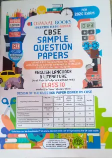 Oswaal Books CBSE Sample Quesiton Papers...