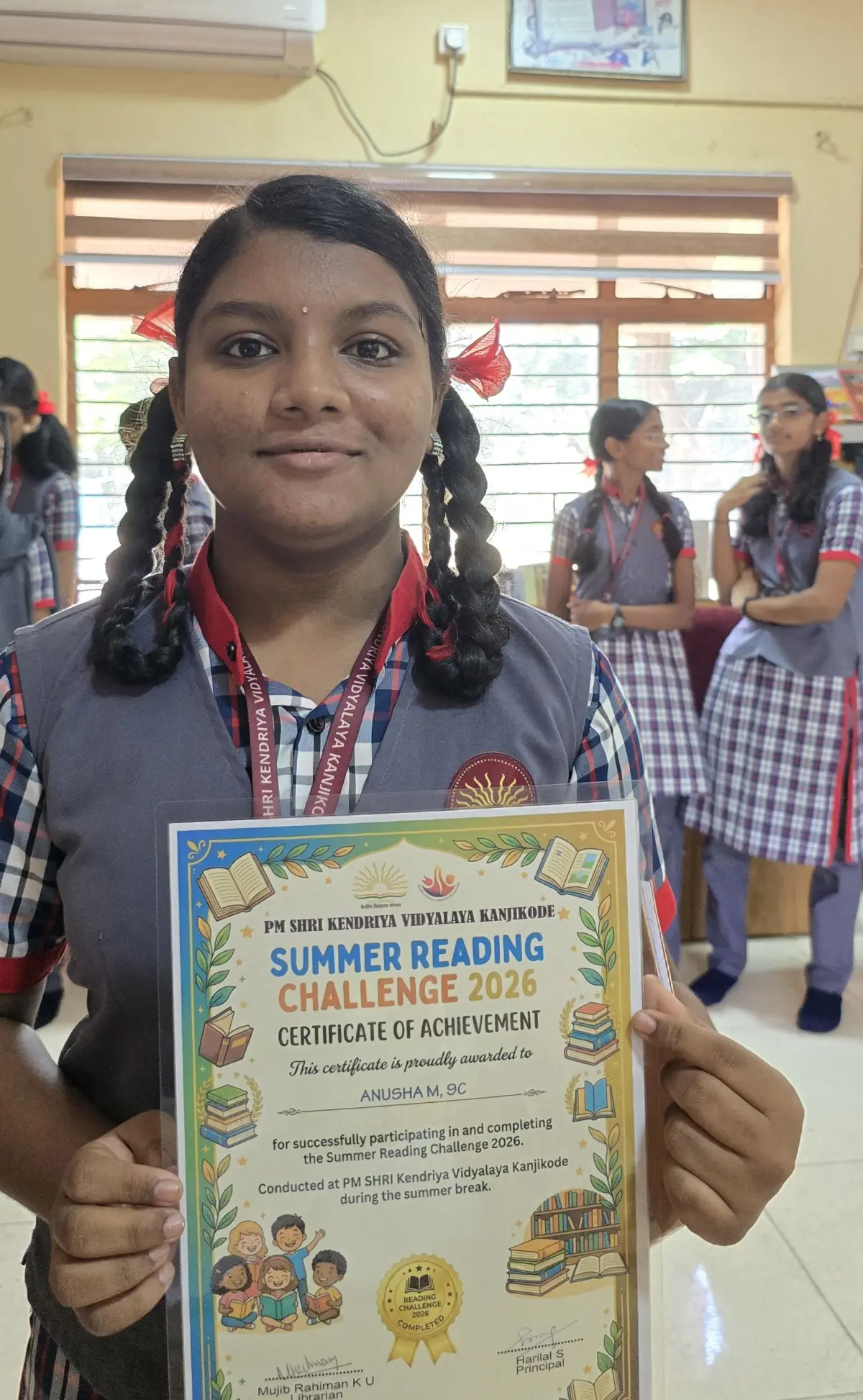 ANUSHA M, 9C