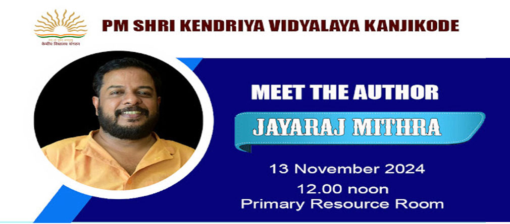 Meet the Author - Jayaraj Mithra